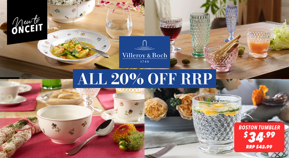 Shop the New To Onceit! Villeroy & Boch All 20% Off RRP! sale