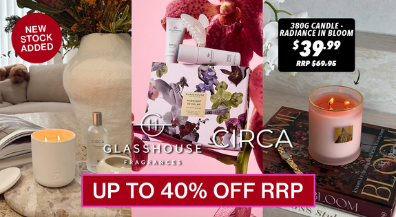 Shop the New Glasshouse Stock Just Landed! Up to 40% Off RRP! sale
