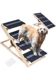 2-in-1 Adjustable Pet Ramp and Dog Stairs