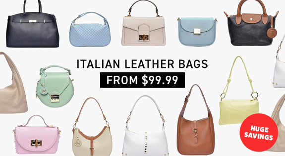 Shop the Italian Leather Bags Huge Savings - From $99.99! sale