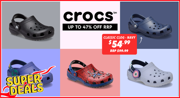 Shop the Crocs Superdeal Up to 47% off RRP! sale