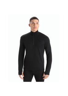 Icebreaker - Men Original Longsleeve Half Zip Black