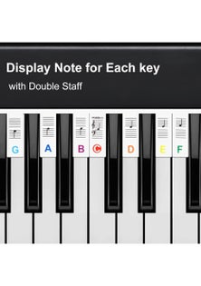Removable Piano Keyboard Note Labels for 88-Key Instruments