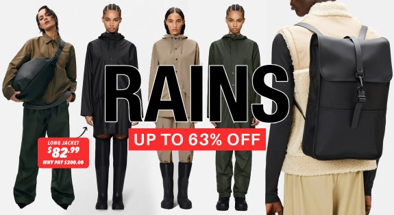 Shop the Rains - Up to 63% Off sale
