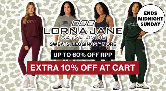 Shop the Lorna Jane EXTRA 10% OFF AT CART - ENDS SUNDAY MIDNIGHT sale