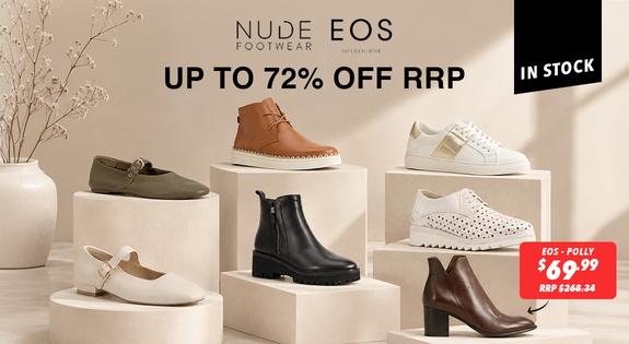 Shop the Nude Footwear & EOS Leather Shoes In Stock - Up to 72% Off RRP sale