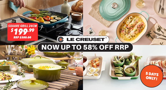 Shop the Le Creuset Winter Clear out!! Now Up to 58% Off RRP - 5 DAYS ONLY! sale