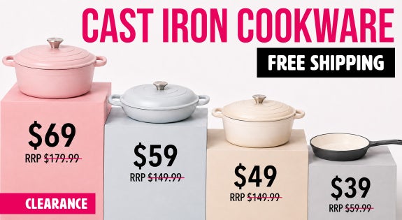 Shop the Clearance Cast Iron Cookware FREE SHIPPING! ONE WEEK ONLY! sale