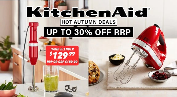 Shop the KitchenAid Hot Autumn Deals - Up to 30% off RRP! sale