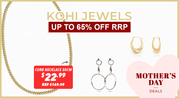 Shop the Kohi Jewels Mothers Day Edit - Up to 65% Off RRP sale