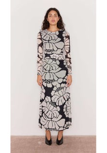MINKPINK - Persephone Midi Dress - Black Floral