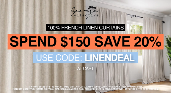 Shop the 100% French Linen curtains - Spend $150 save 20% USE CODE: LINENDEAL sale