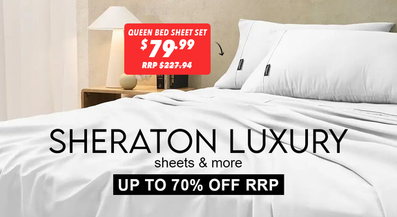 Shop the Sheraton Sheets and more - Up To 70% Off RRP! sale