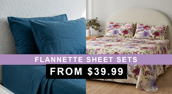 Shop the Flannette Sheet Sets - From $39.99! sale