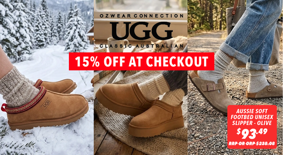 Shop the Don't Miss Out! Ozwear UGGs – Extra 15% Off at Checkout + Free Shipping sale