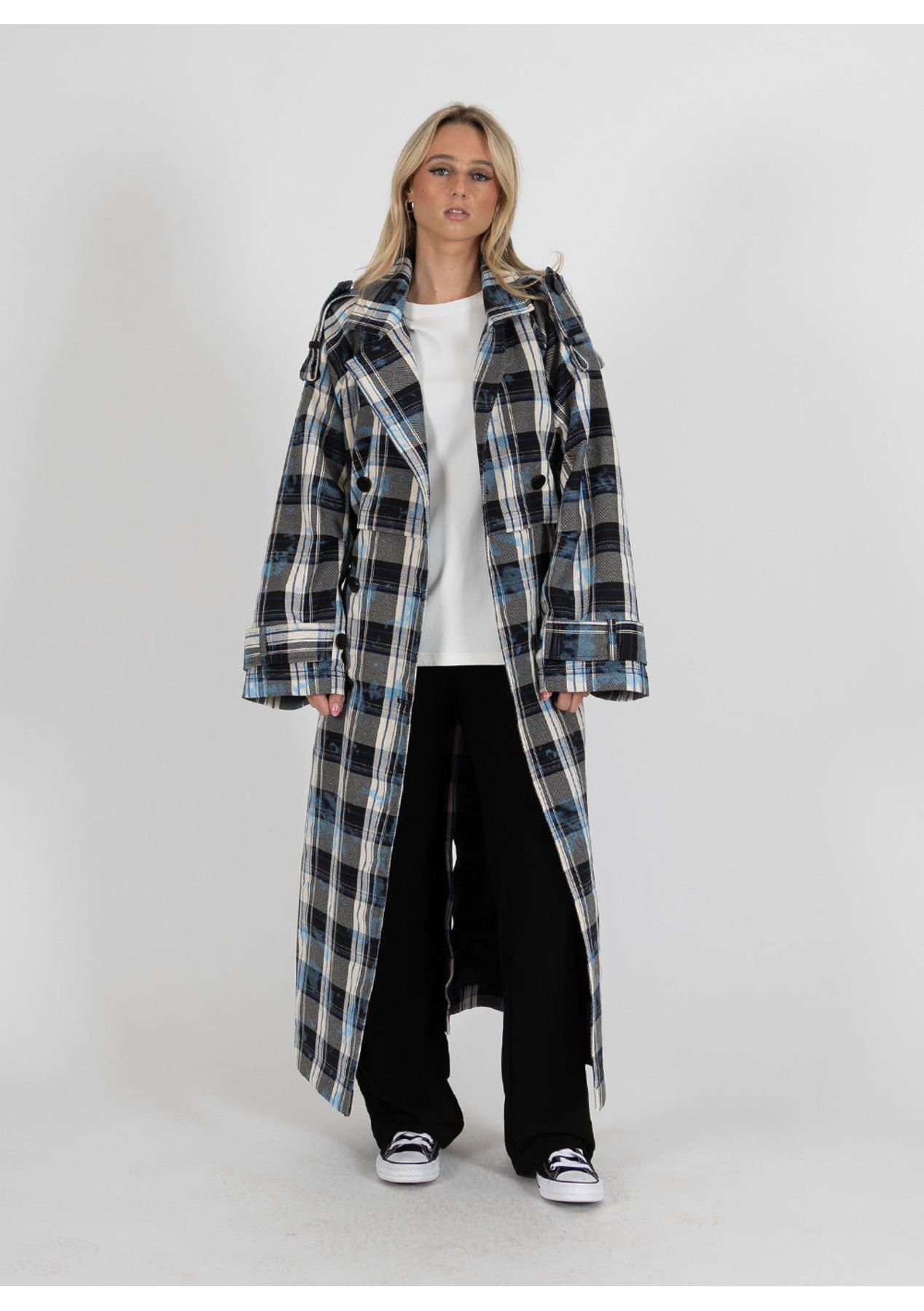 Federation - Trenched Coat - Painted Plaid - Onceit