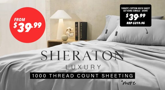 Shop the Sheraton Luxury 1000 Thread Count Cotton Rich Sheet Sets - From $39.99! sale