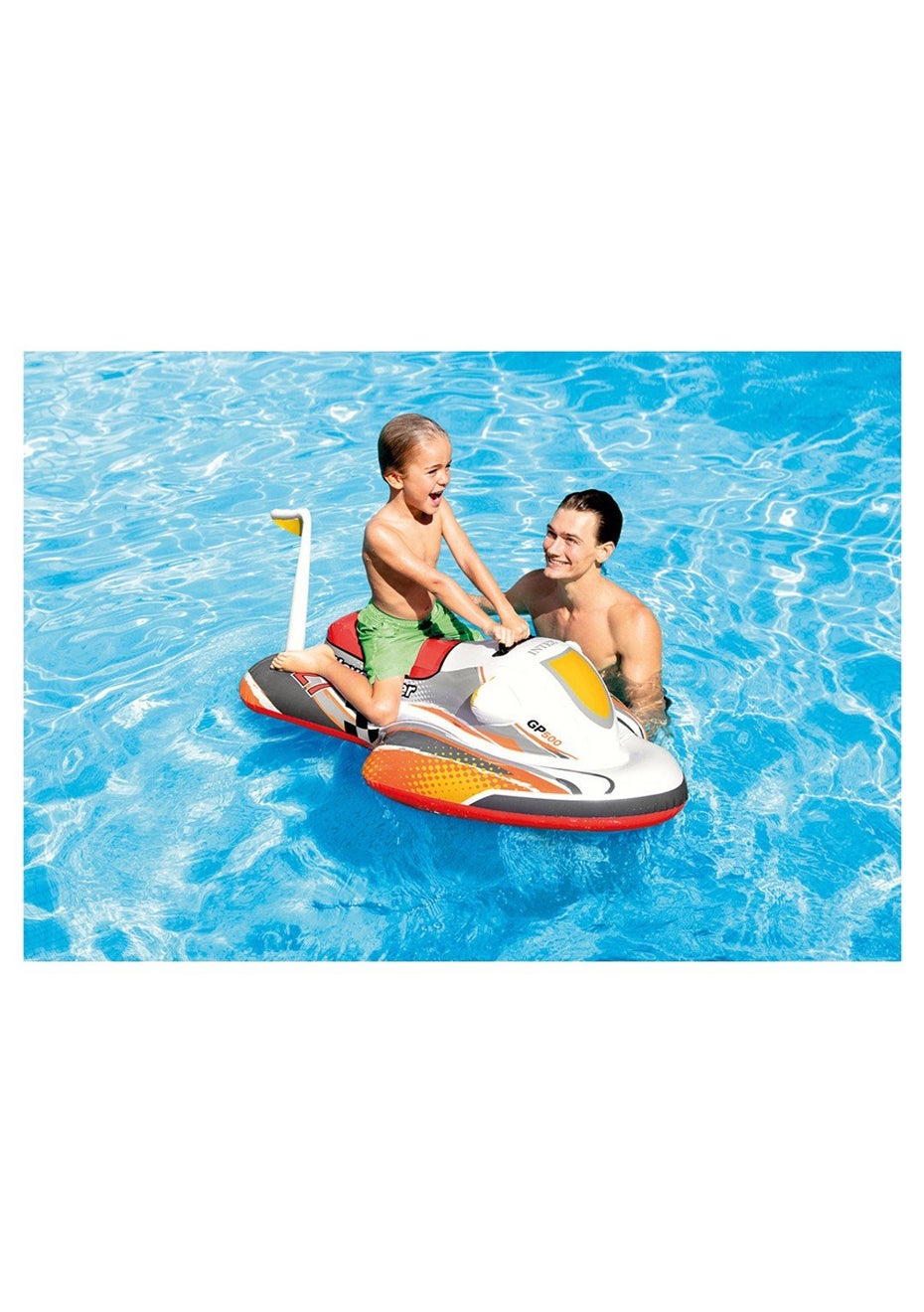 Intex - 116Cm Wave Rider Ride-On Inflatable Float Beach/Swimming Pool ...