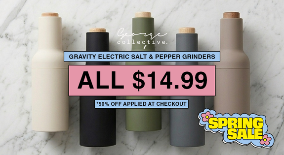 Shop the Gravity Salt & Pepper Grinders ALL $14.99 - 50% OFF APPLIED AT CHECKOUT! sale