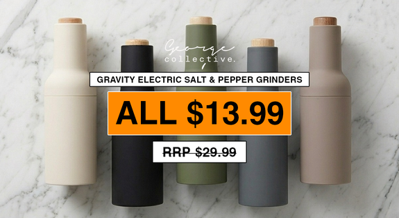 Shop the ALL 13.99 GRAVITY ELECTRIC SALT & PEPPER GRINDERS sale