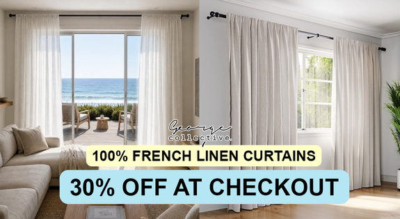Shop the 100% French Linen Curtains - 30% OFF AT CHECKOUT! sale