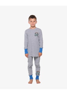 BAND OF BOYS - BOB Tiger Waffle Winter PJs - Grey