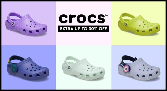 Shop the Crocs Extra up to 30% at cart! sale