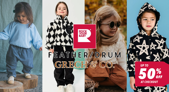 Shop the Rock your Baby, Feather Drum, Grech and Co UP to 50% off at cart! sale