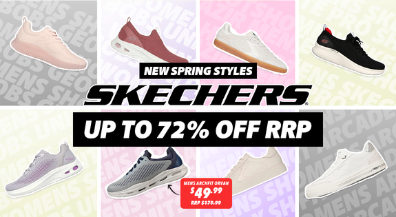 Shop the SKECHERS NEW SPRING STYLES LANDED - UP TO 72% OFF RRP!! sale