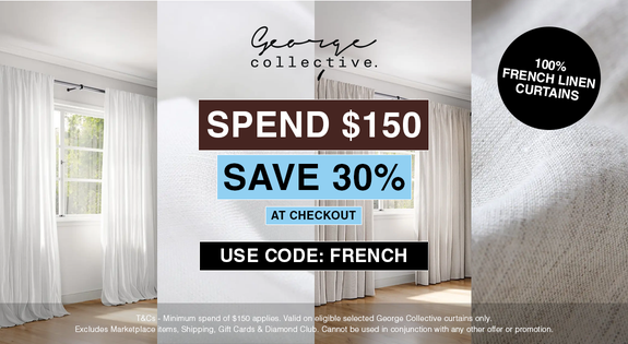 Shop the 100% French linen Curtains - Spend $150 Save 30%! sale