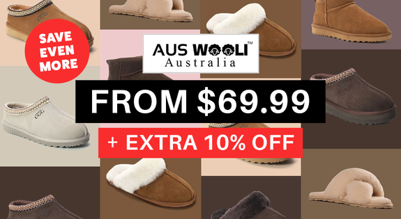 Shop the Save Even More! AusWooli UGGs From $69.99 + Extra 10% Off At Checkout sale