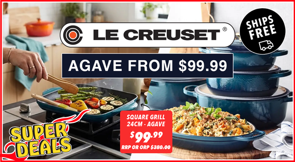 Shop the SUPER DEAL - Le Creuset Agave From $99.99! Plus Free Shipping! sale