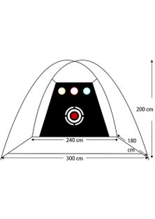 Foldable Golf Hitting Net Sets with Chipping Target Pockets-300cm