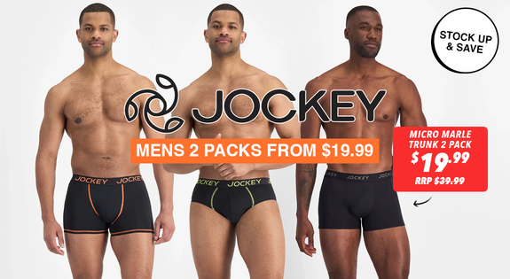 Shop the Stock Up & Save: Jockey Men's 2 Packs from $19.99 sale