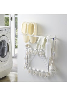 Magnetic Washing Machine Hanging Shelf Rack-White