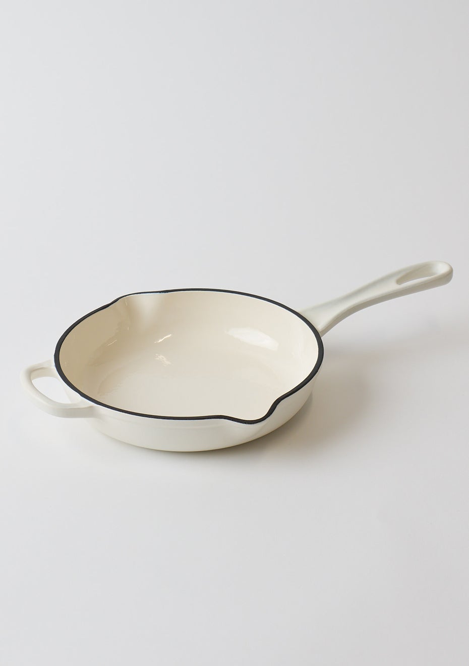 George Collective - Cast Iron Pan 23cm - Matte Crème - Onceit