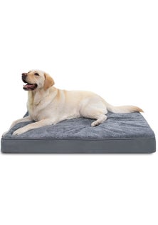 Egg-Crate Foam Dog Bed with Removable Washable Cover-XL