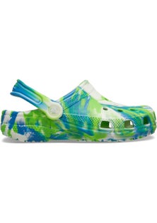 Crocs - Toddlers Classic Glow Marbled Clog - Prep Blue/Multi