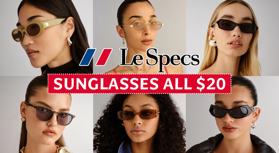 Shop the LE SPECS Sunglasses ALL $20!! sale