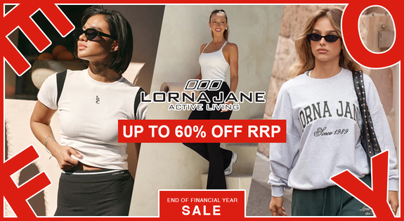 Shop the Lorna Jane Clearance Deals - Up to 60% Off RRP sale