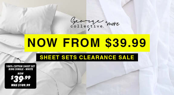 Shop the WINTER WARM UP - Sheet Sets Clearance Sale, now from $39.99 sale