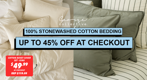 Shop the 100% Stonewashed Cotton Bedding UP TO 45% OFF AT CHECKOUT! sale