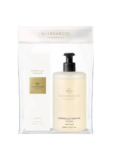 Glasshouse - 100ml Hand Cream & 450ml Hand Wash Hand Set - Marseille Memoir