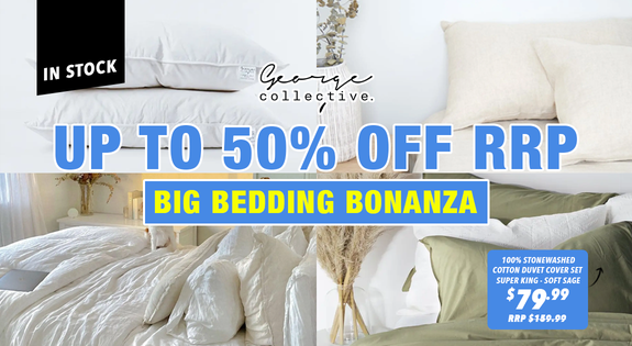 Shop the UP TO 50% OFF RRP - Big Bedding Bonanza - Labour weekend deals!!! sale