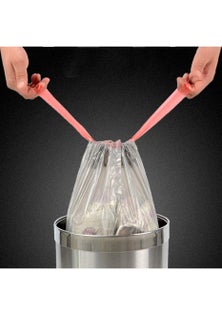120 Pcs 45 x 50 cm Drawstring Trash Bags-Gray