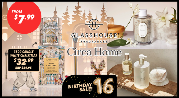 Shop the Glasshouse & Circa Home Savings - From $7.99 sale
