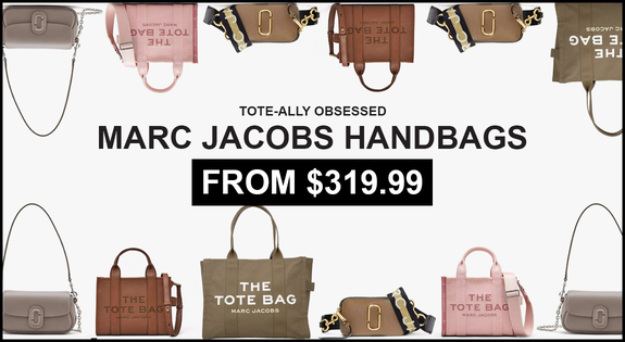 Shop the Tote-ally Obsessed – Marc Jacobs Handbags From $319.99 sale