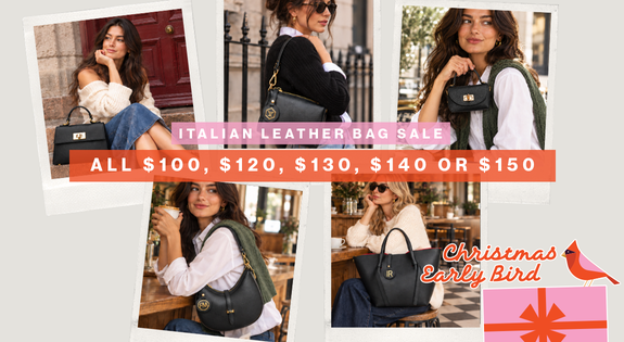 Shop the Italian Leather Bag Sale - All $100, $120, $130, $140 or $150 sale