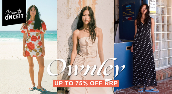 Shop the New to Onceit! Ownley - Up to 75% Off RRP sale