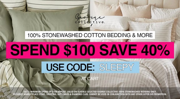 Shop the 100% Stonewashed Cotton Bedding - SPEND $100 SAVE 40% - Use Code: SLEEPY sale